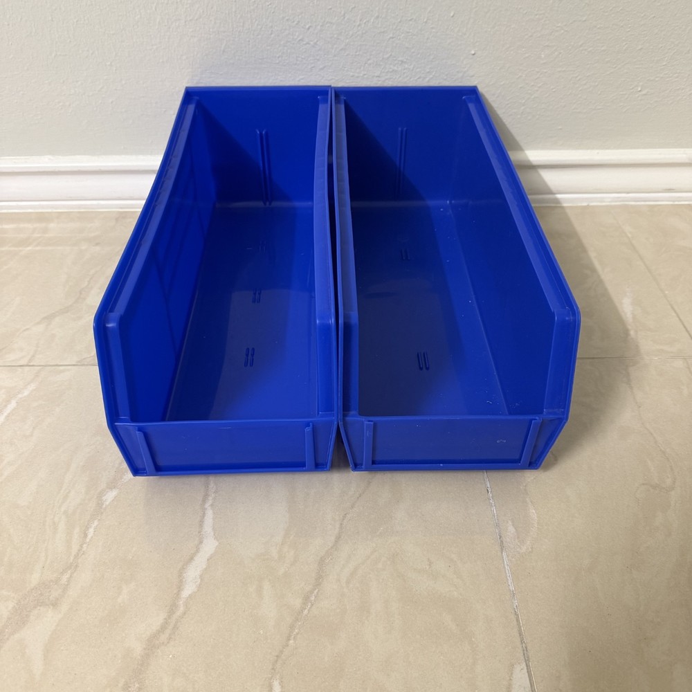 (2 Pack) 30234 AkroBins 15" x 5.5" x 5" Plastic Stackable Storage Container