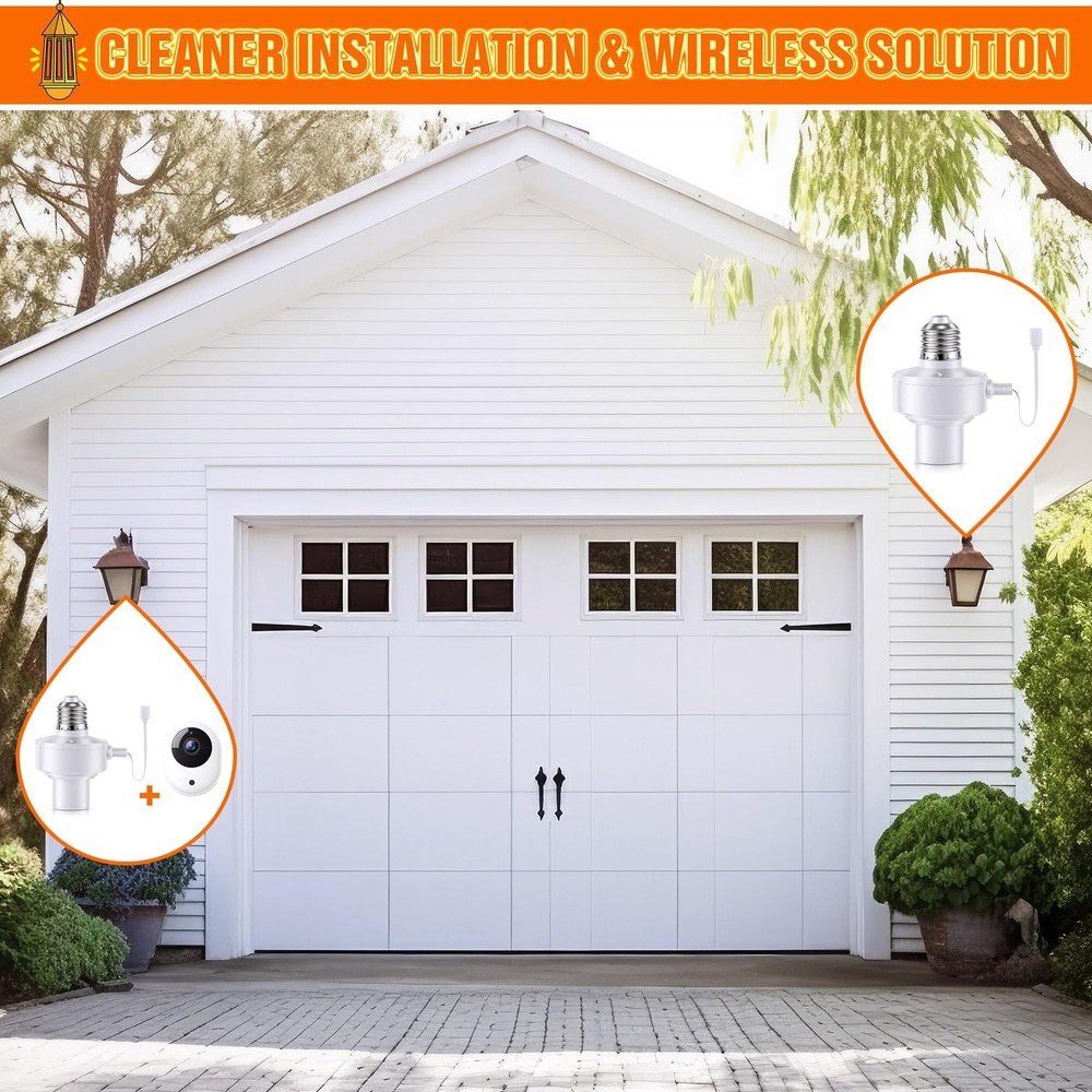 1 Pack E26 Light USB Socket Adapter, Lamp Socket Power Adapter 5V 1.5A, Light...