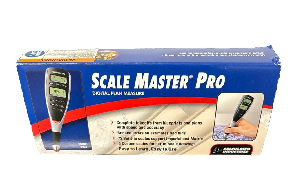 Calculated Industries 6025 Scale Master Pro Digital Plan Take-off Tool + Case