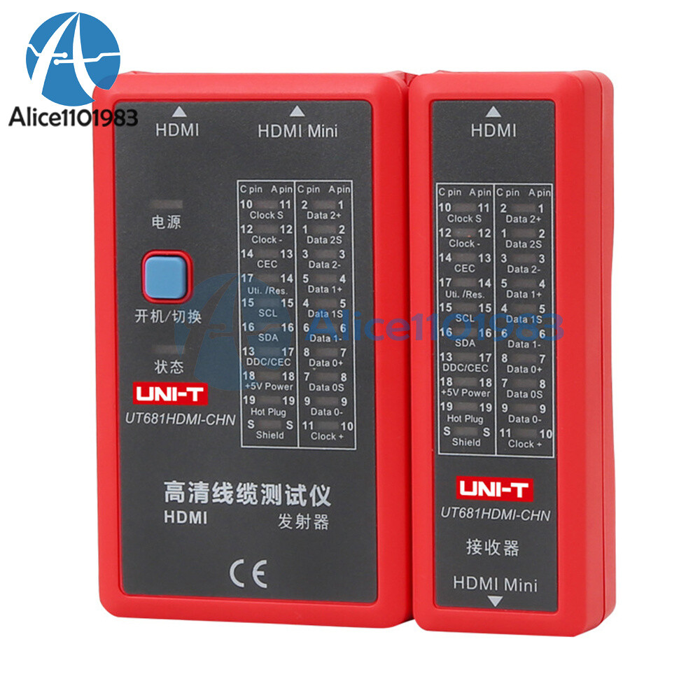 UNI-T UT681HDMI Cable Tester HDMI / MINI-HDMI High-definition Data Cable Tester
