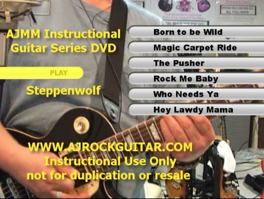 Custom Guitar Lessons, Learn Steppenwolf - DVD Video