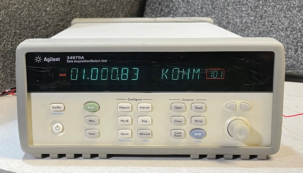 Agilent HP 34970A Data Acquisition Data Logger Switch Unit w/ 6.5 Digit DMM