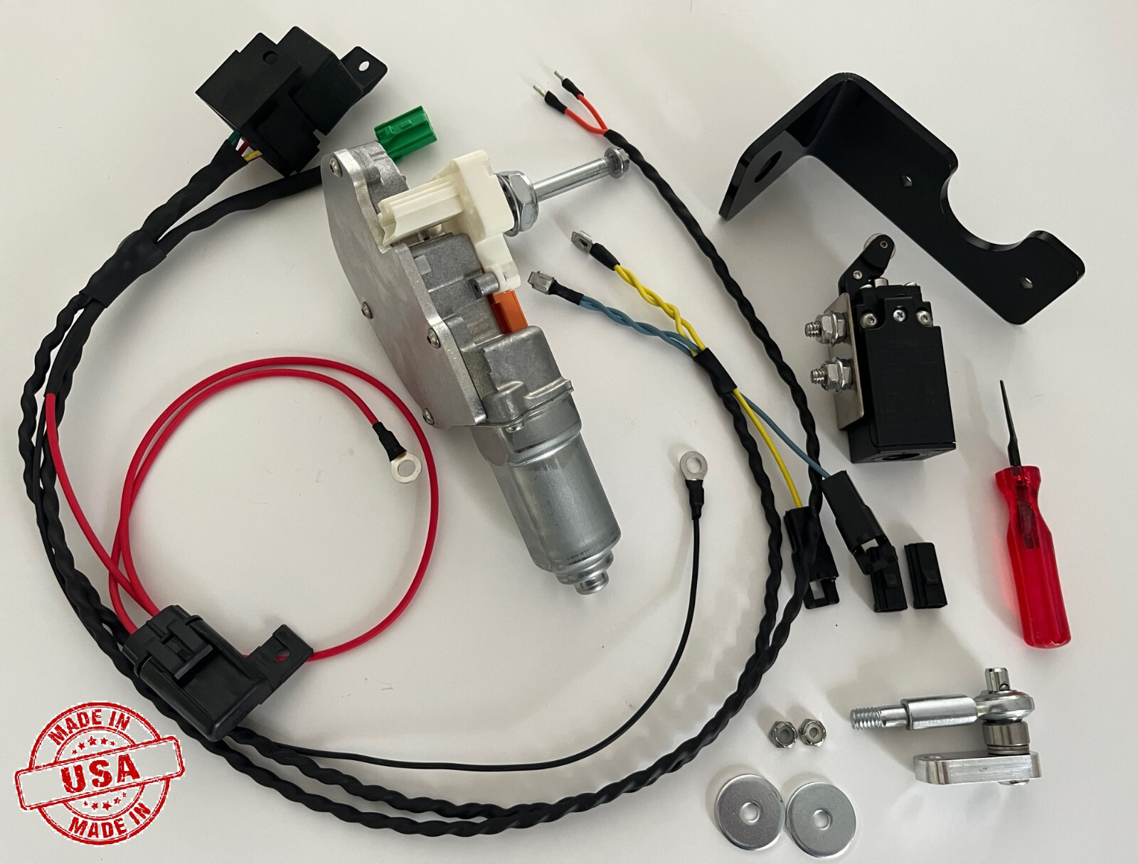 Corvette C3 1969-1972 Electric Conversion Windshield Wiper Door Actuator Kit