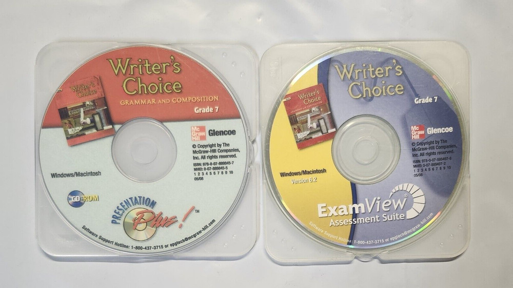 Writer's Choice Grade 7 / ExamView + Presentations Plus  CD-ROM / VG