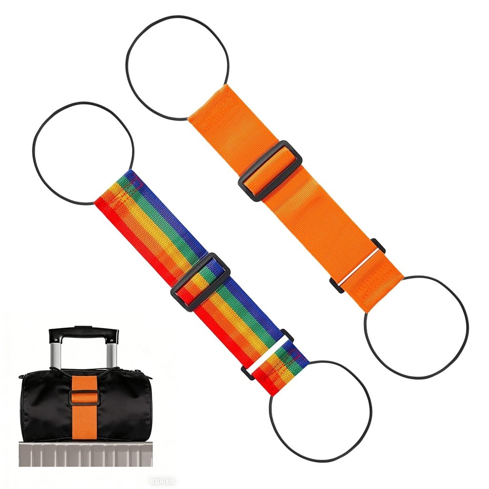 Multi Use Strong Adjustable Luggage Connector Straps for Suitcases,2 Pack Fle...