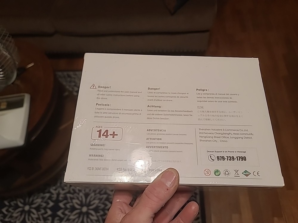Drocon DC-014 Remote Control Drone Foldable 1080P Camera White Sealed Box