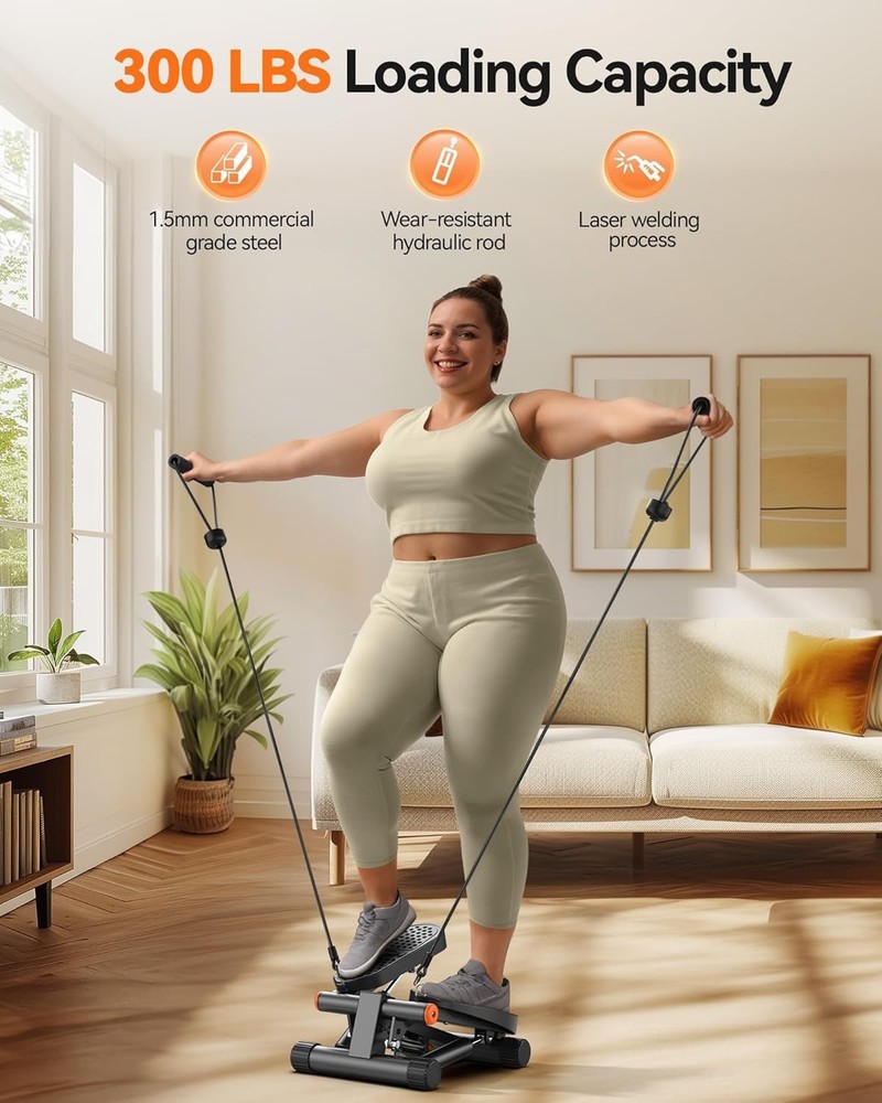Portable Exercise Stepper Resistance Bands