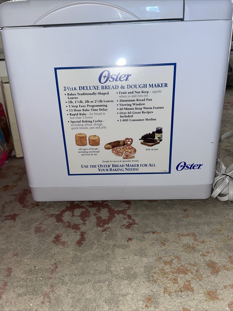 Oster Automatic Bread Maker Model: 5843 for 2.5 lbs Bread or Dough