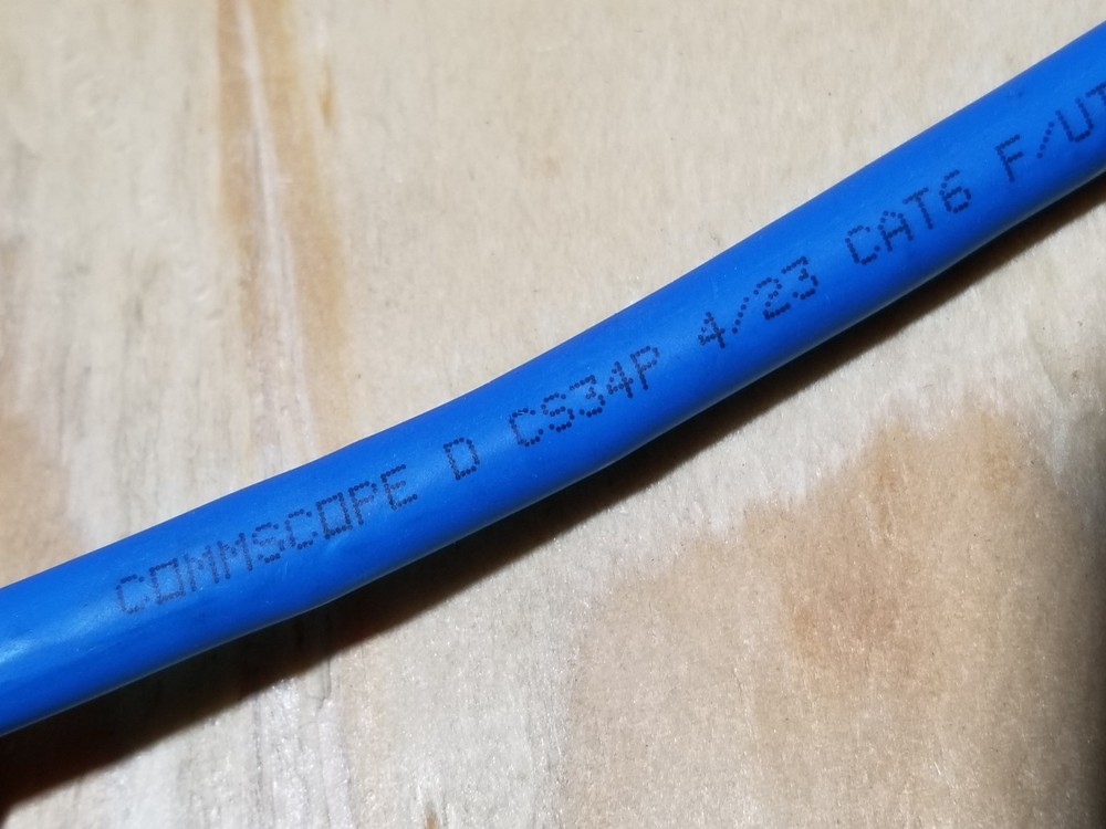 Commscope CS34P 23/4P Cat6 F/UTP WebTrak Plenum Shield Network Cable Blue /100ft