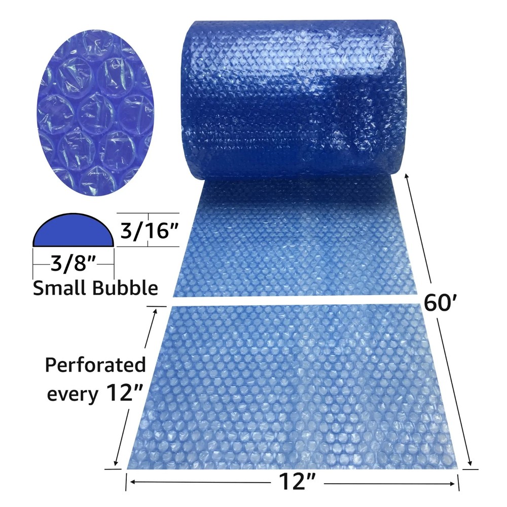 Small Bubble Blue Wrap perforated every 12"