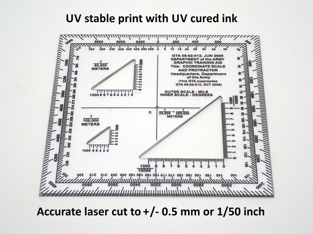 Coordinate Scale and Protractor - GTA 05-02-012 Jun 2008