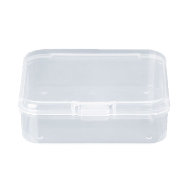 Square Transparent Plastic Jewelry Storage Boxes Beads for Case Container