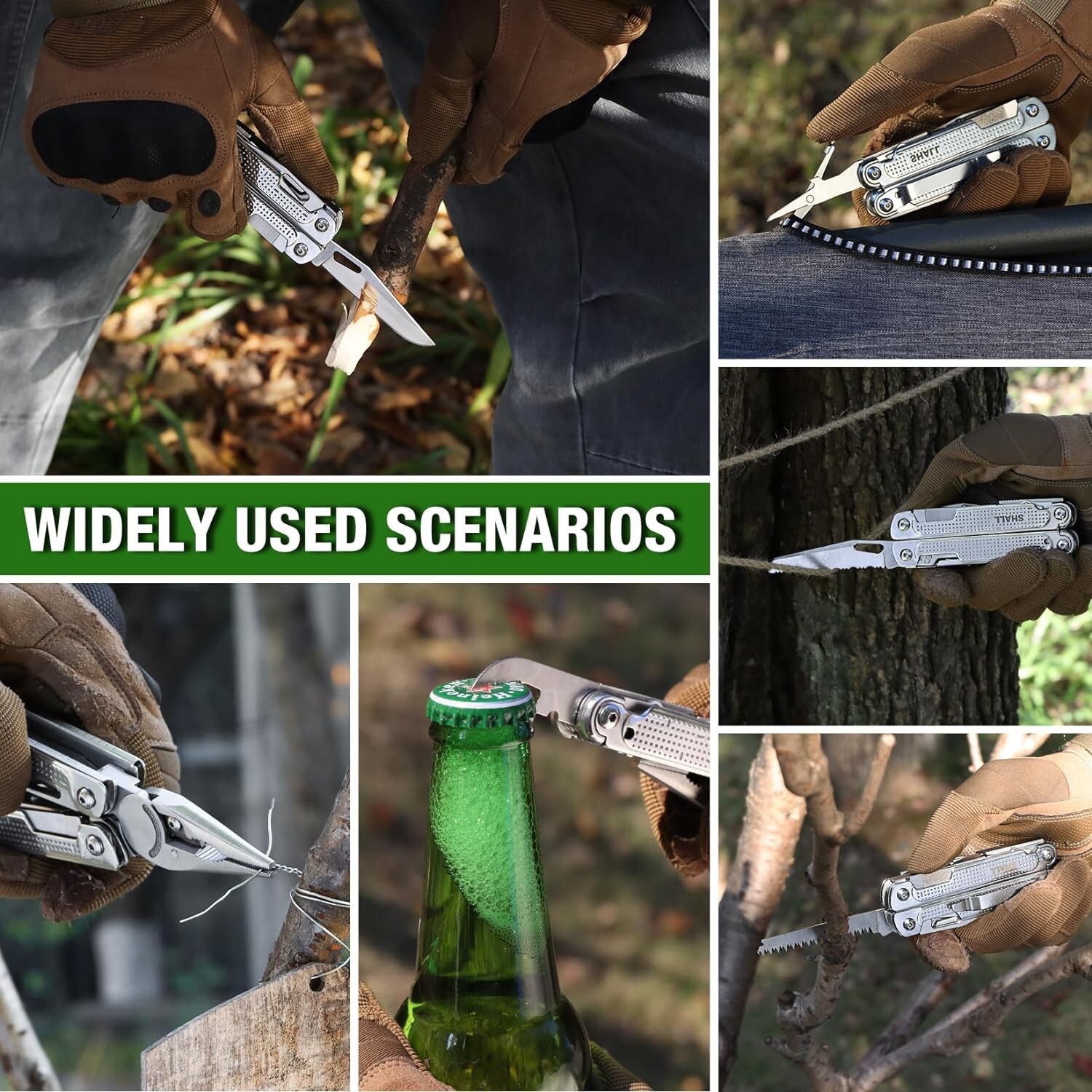 SHALL 18in1 Multitool Pliers,Multi Tool,Stainless Steel Multi-tool Pocket Knife