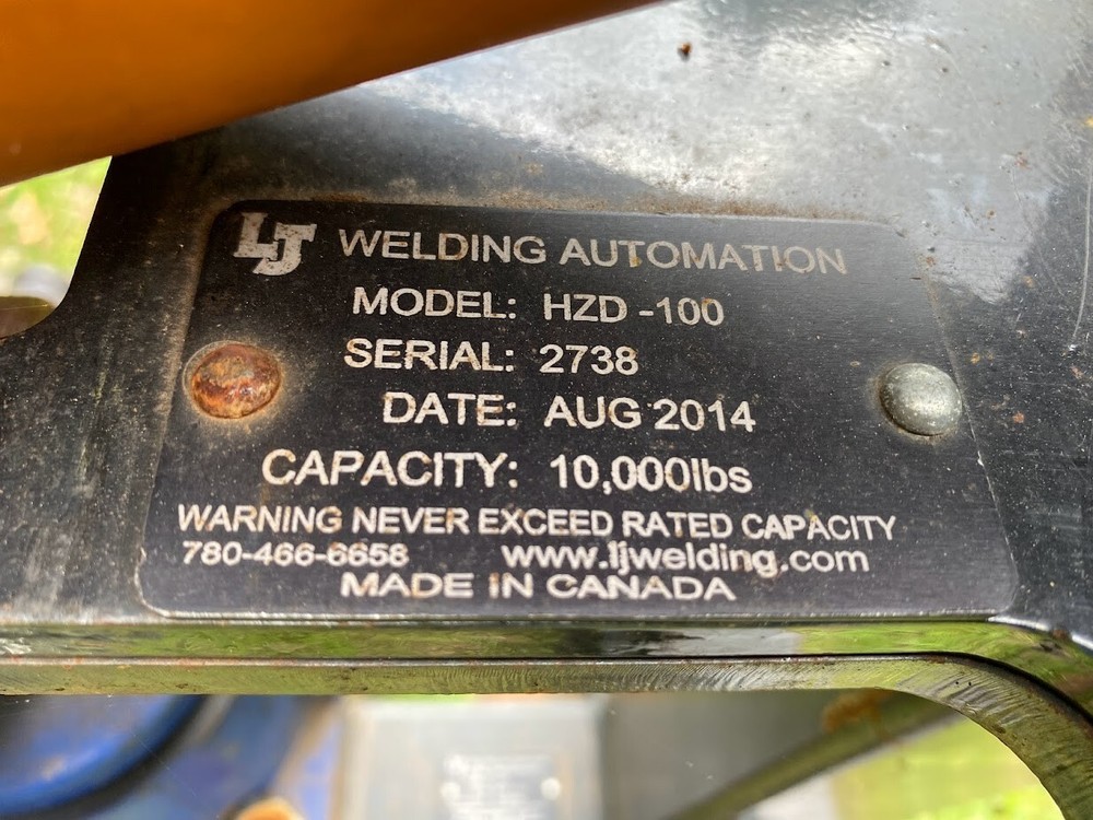 2 LJ WELDING AUTOMATION Model HZD-100 WELDING PIPE ROLLERS