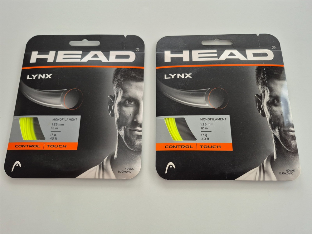 2 sets Head Lynx 17 Yellow Tennis String