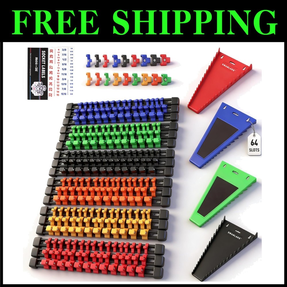 Magnetic Socket Holder & Wrench Organizer