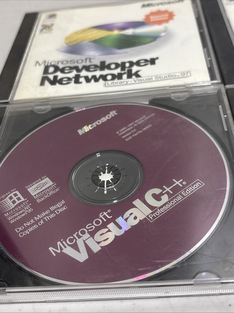 6 Microsoft Visual C++ for 16 bit Windows Versions CD Developer Net Lot