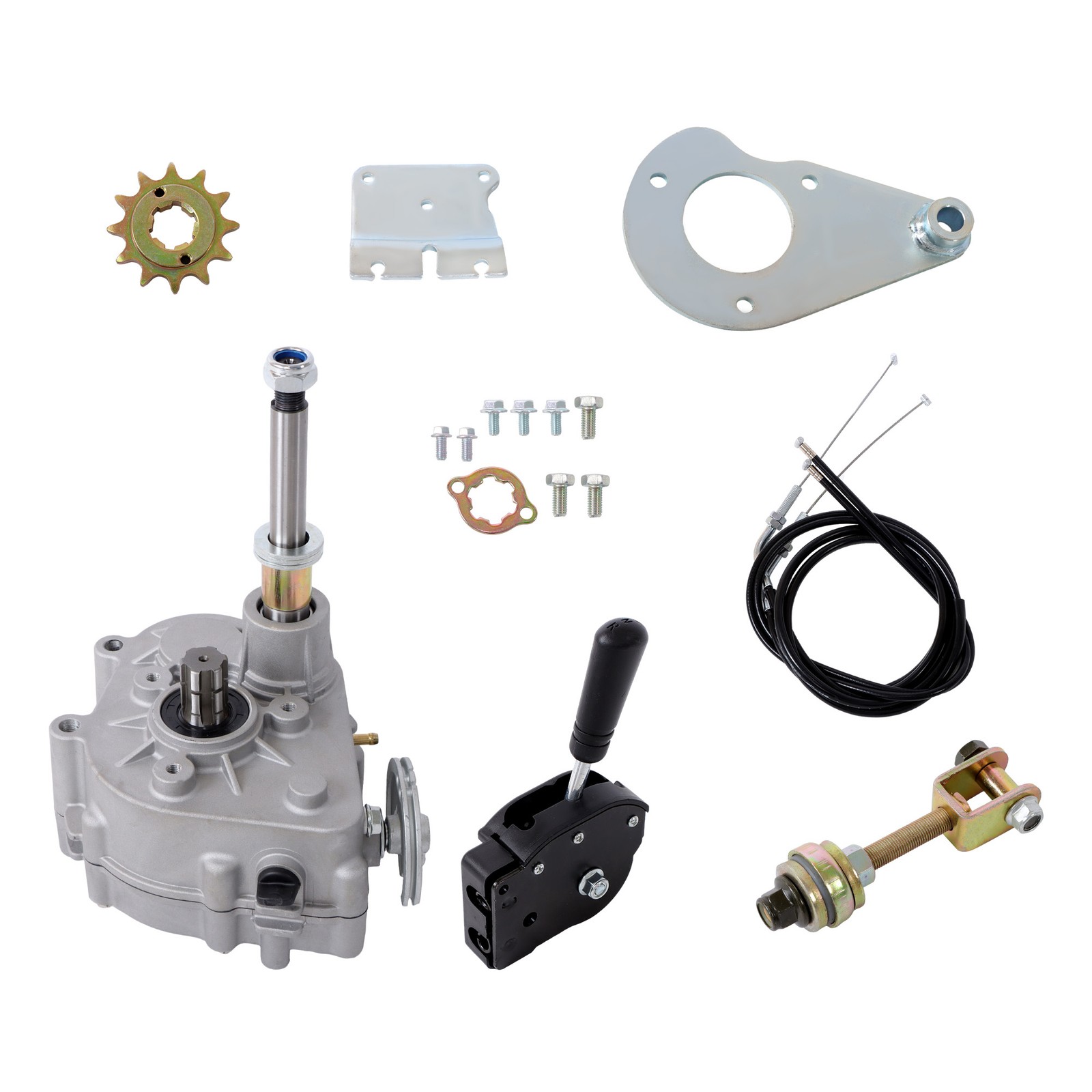 GO KART 40 Series Forward Reverse Gearbox 530 Chain For Predator 420CC 11-18HP