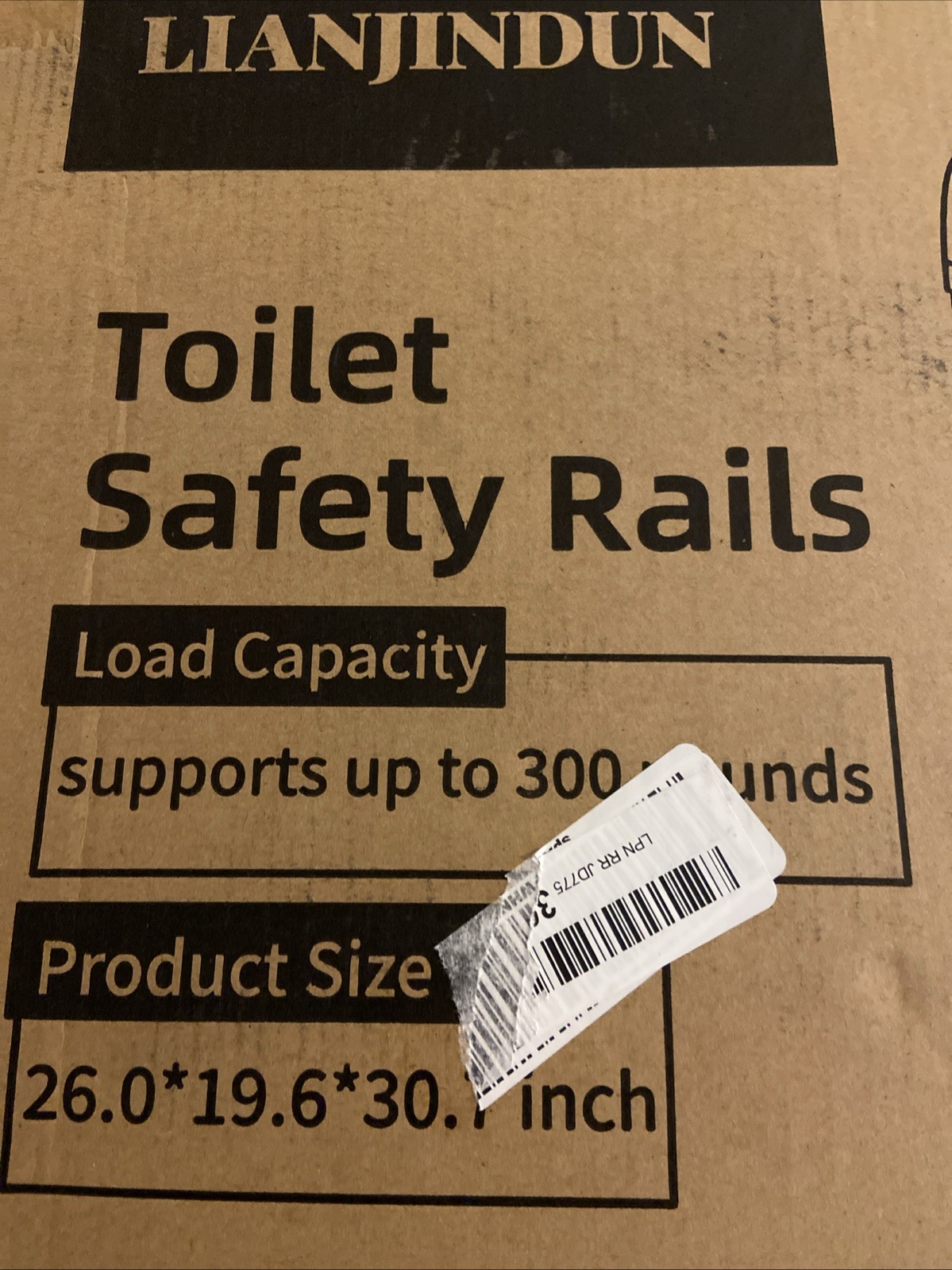 Lianjindun Toilet Safety Rails, Load Capacity 300Lbs w/ Handles For Elderly