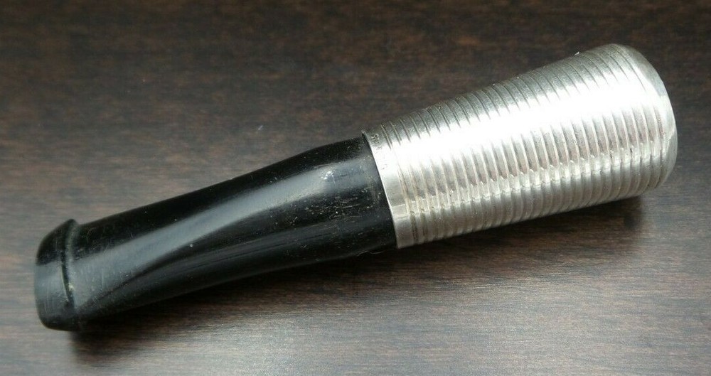Antique German Sterling Silver & Black Bakelite Cigarette Tip