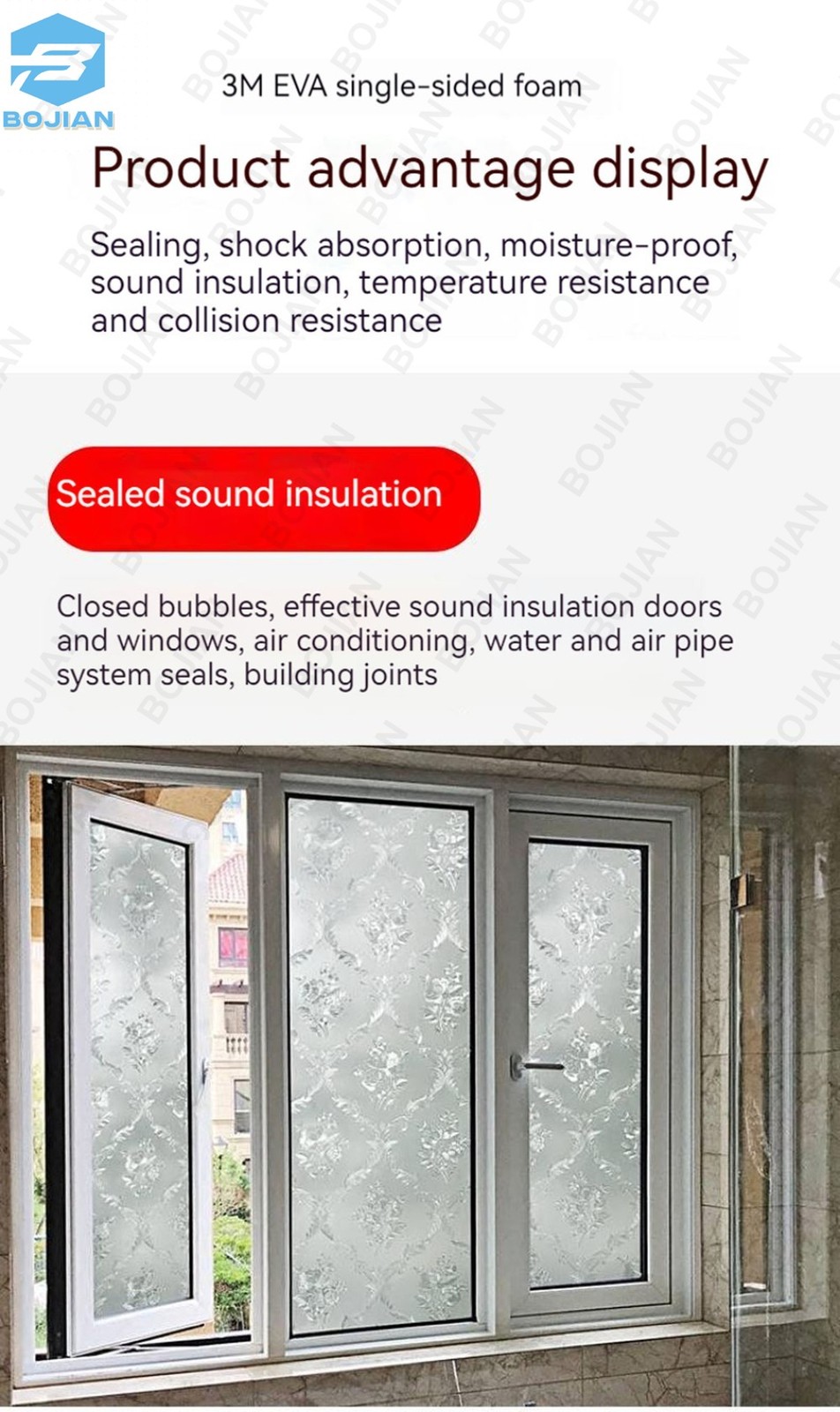 Eva Foam Adhesive Tape Single Sided 1, 2, 3, 5mm Thick Black Shockproof seal 3M