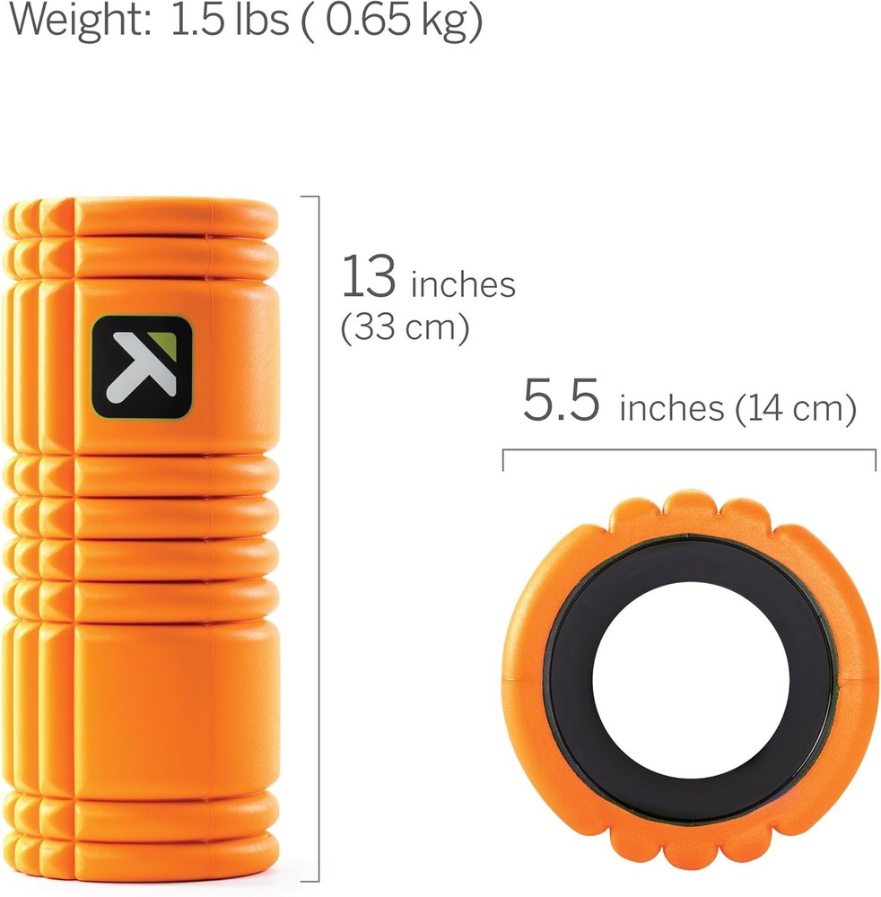 TRIGGERPOINT Performance Therapy Grid Foam Roller with Free Online Instructional