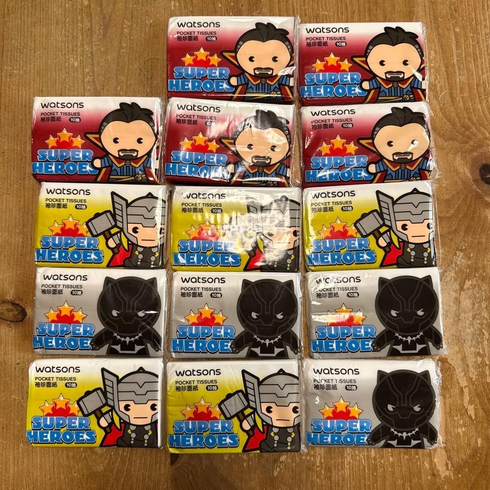 MARVEL Pocket Tissue Set of 14