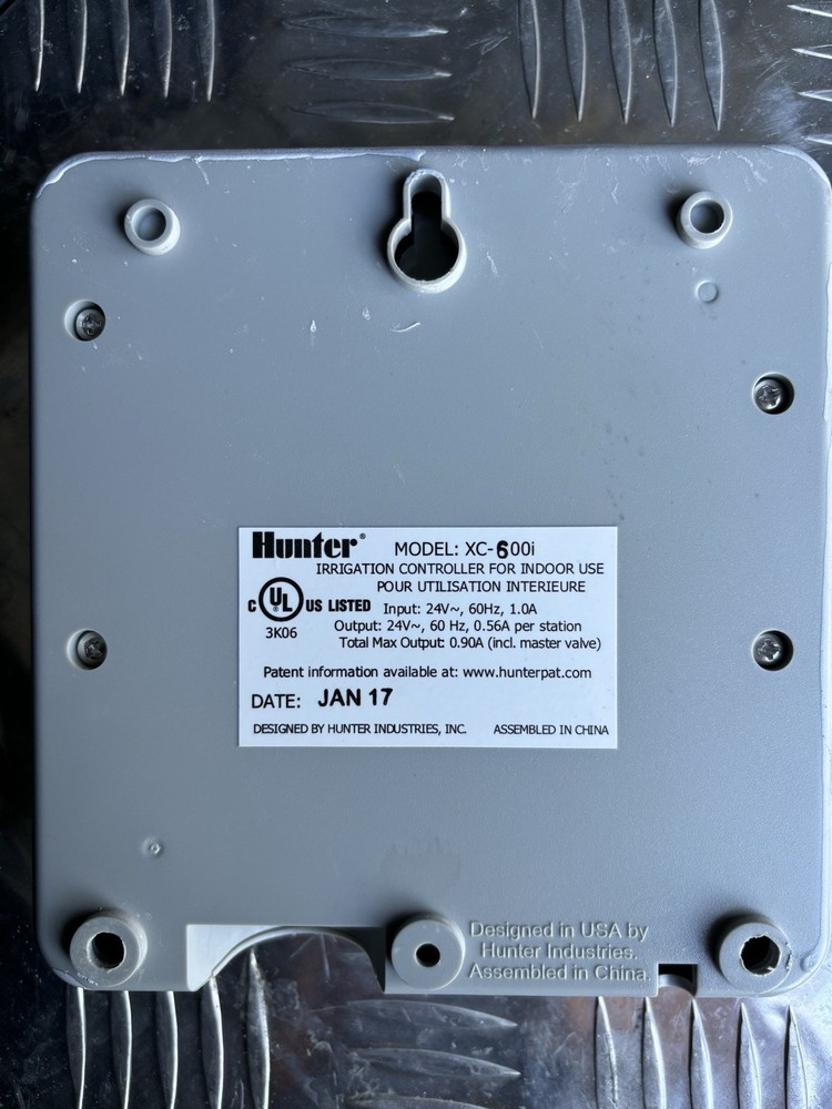 Hunter X-Core 6-Station Zone XC600i Sprinkler Irrigation Timer Controller Indoor