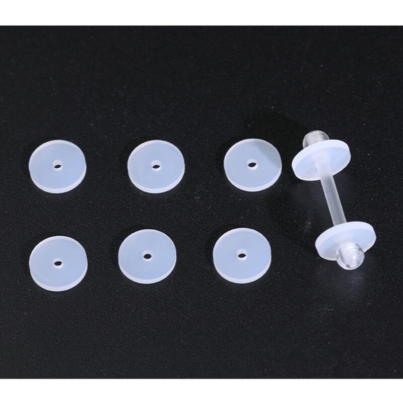100pcs Silicone Earring Stopper Practical Earlobe Support Stabilizer Disc Pads