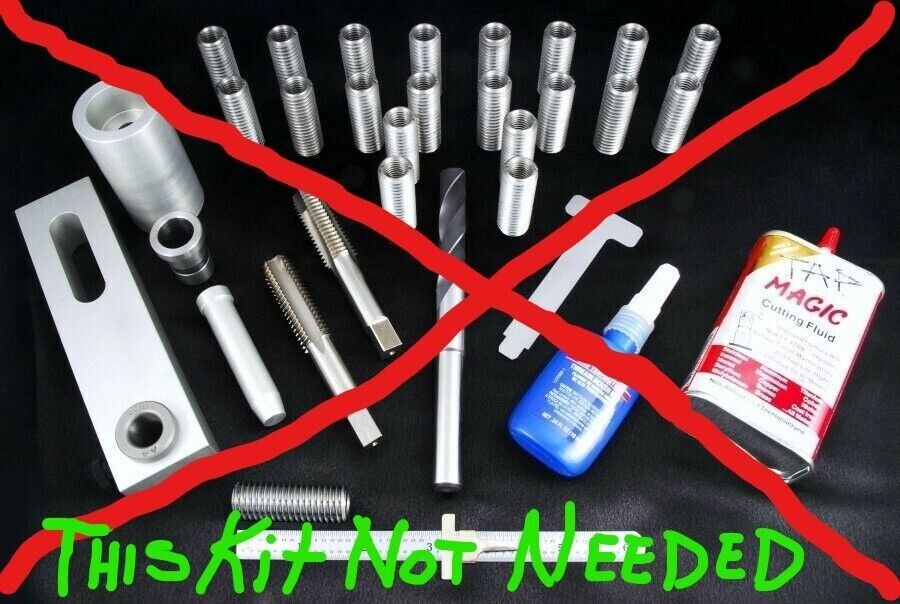 01-06 TOYOTA 2.4L 2AZ-FE 1AZFE HEAD BOLT SET THREAD Damage Avoid TIMESERT Repair