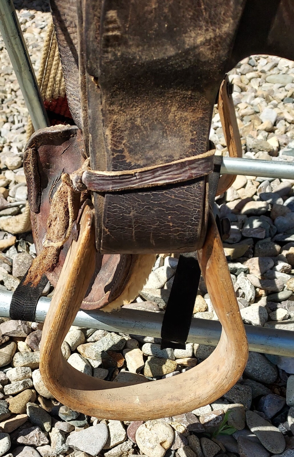 Antique Joseph Sullivan Fort Benton Montana - Saddle - Square Skirt - 13" seat