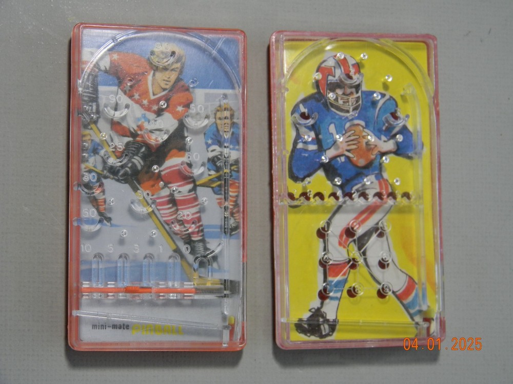 Pair Handheld Mini Pocket Games 1976 Bluebox