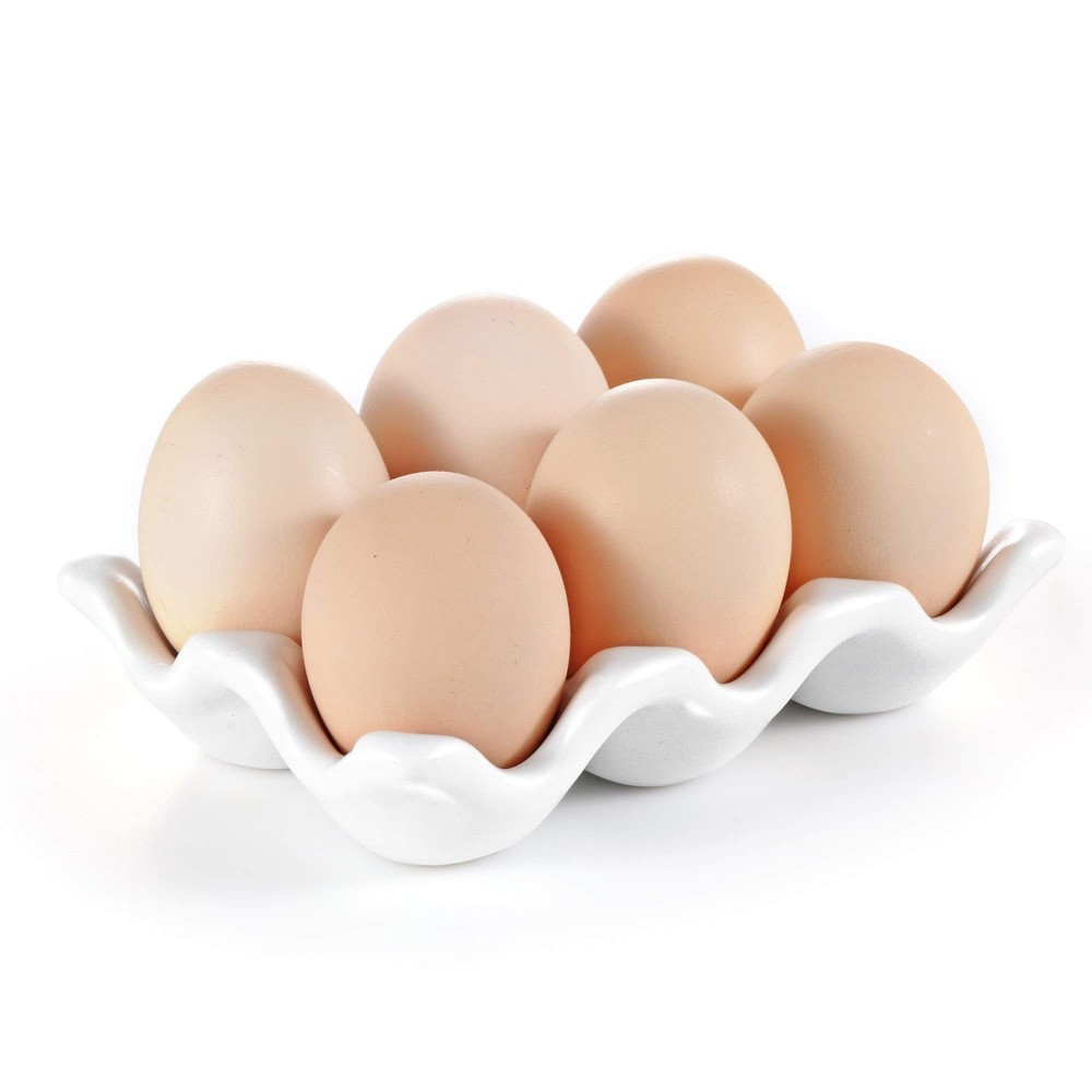 Cup Egg Tray Holder (White) White