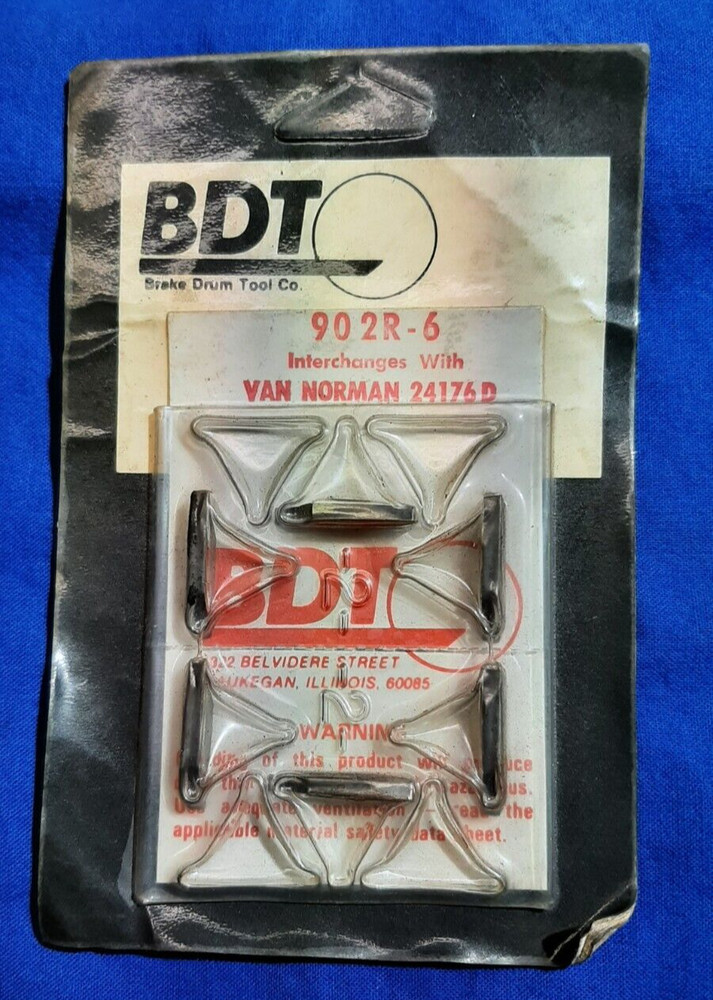 Van Norman 24176D "Type" BDT 902R-6  bits