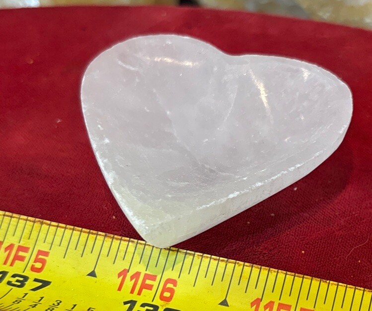 2” Selenite Bowl Heart Shape