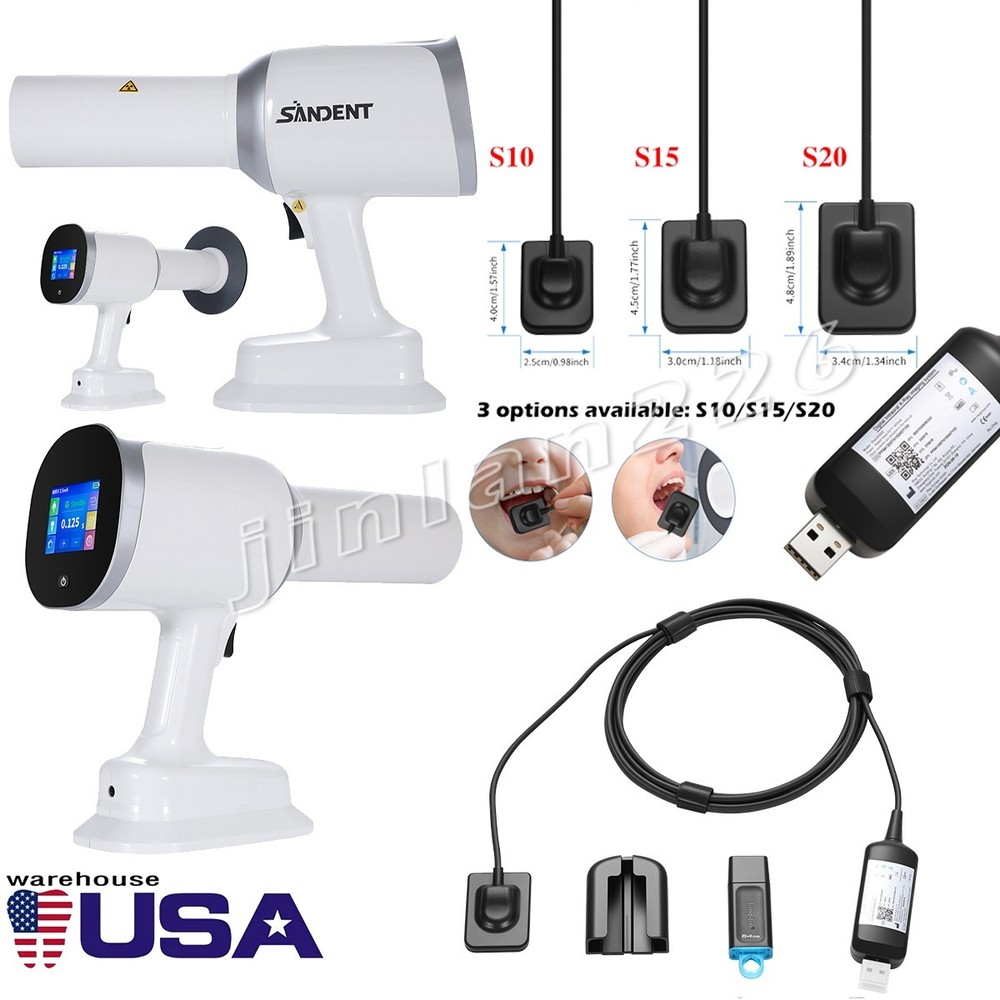 Dental X Portable Rayos Digital Machine Imaging High Frequency+Shield / Sensor
