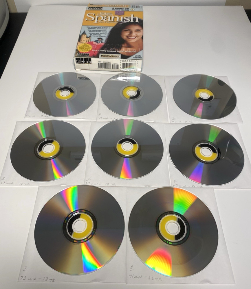 Instant Immersion Spanish Audio Learning System 8 CD Audio Set