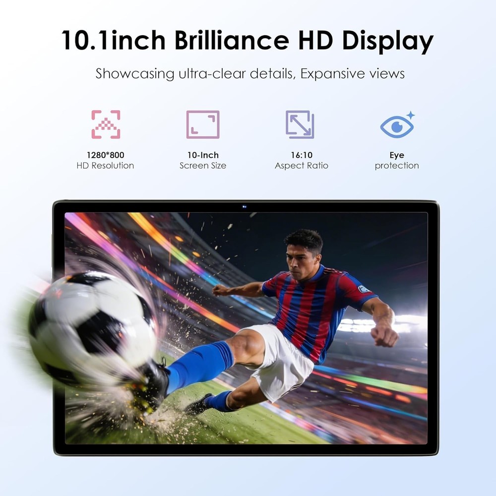 2026 Android 15 Tablet,10.1 inch Tablet with Drop-proof Case,Octa-core(bundle)