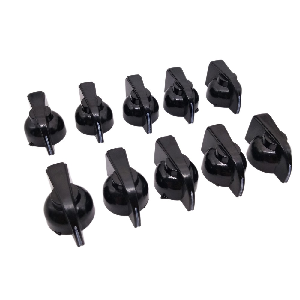 10pcs 6mm 15/64" Shaft Hole Dia Potentiometer Pot Pointer Knobs Caps #1