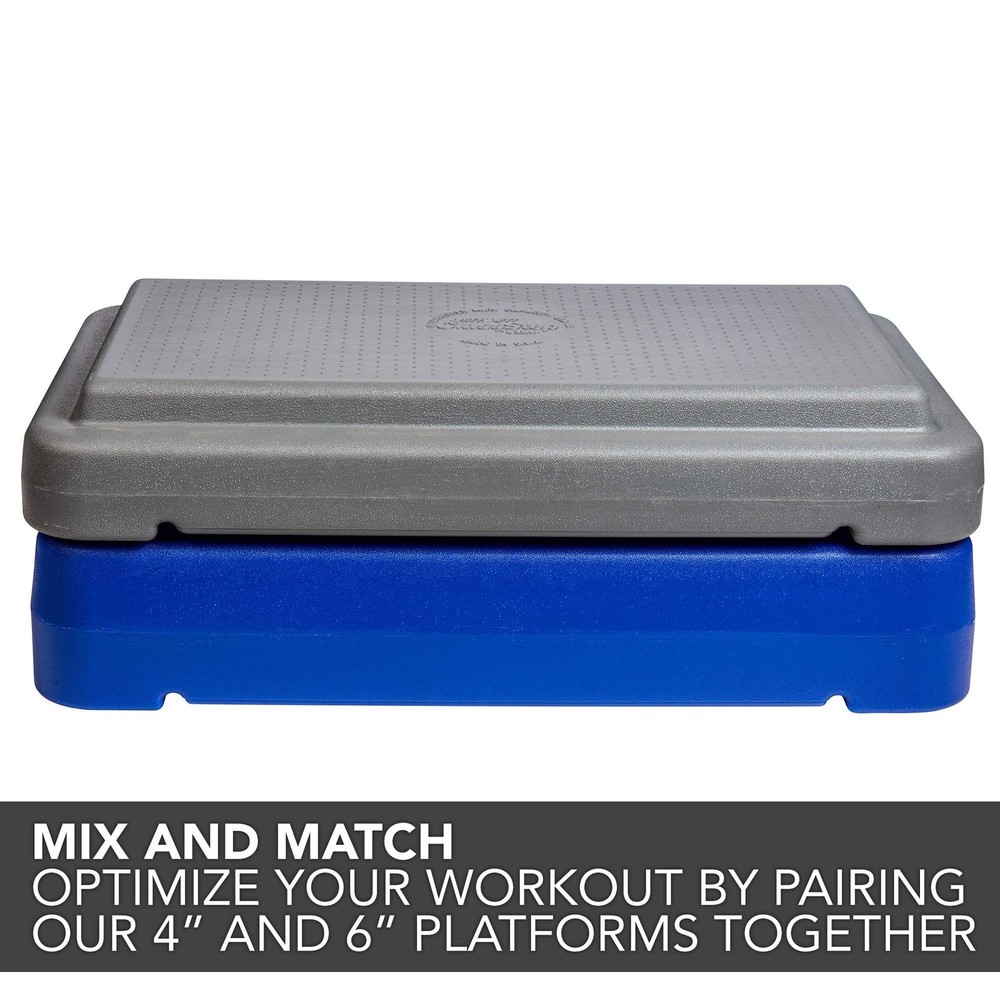 4 Inch Stackable Aerobic Exercise Platform NonSlip, Nonskid Surface