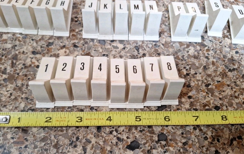 Unknown Jukebox Selection Buttons White Plastic