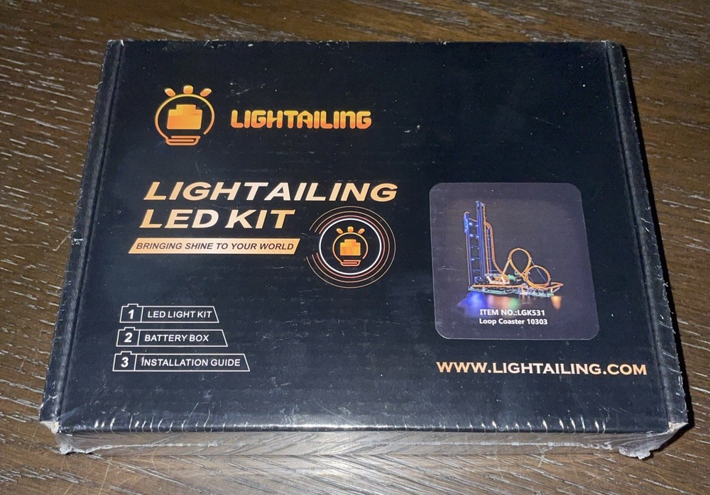 LED Light Kit for Loop Coaster - Compatible with LEGO® 10303 Set (Classic)