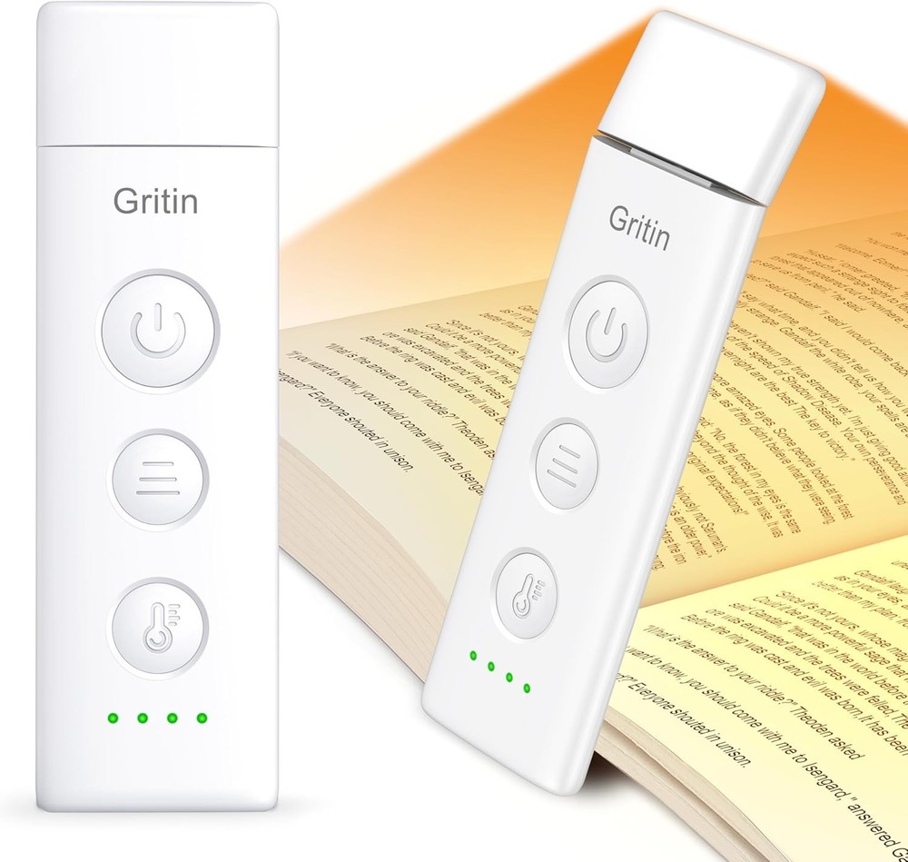 Compact USB-C Rechargeable Book Light with 5 Adjustable Brightness Settings