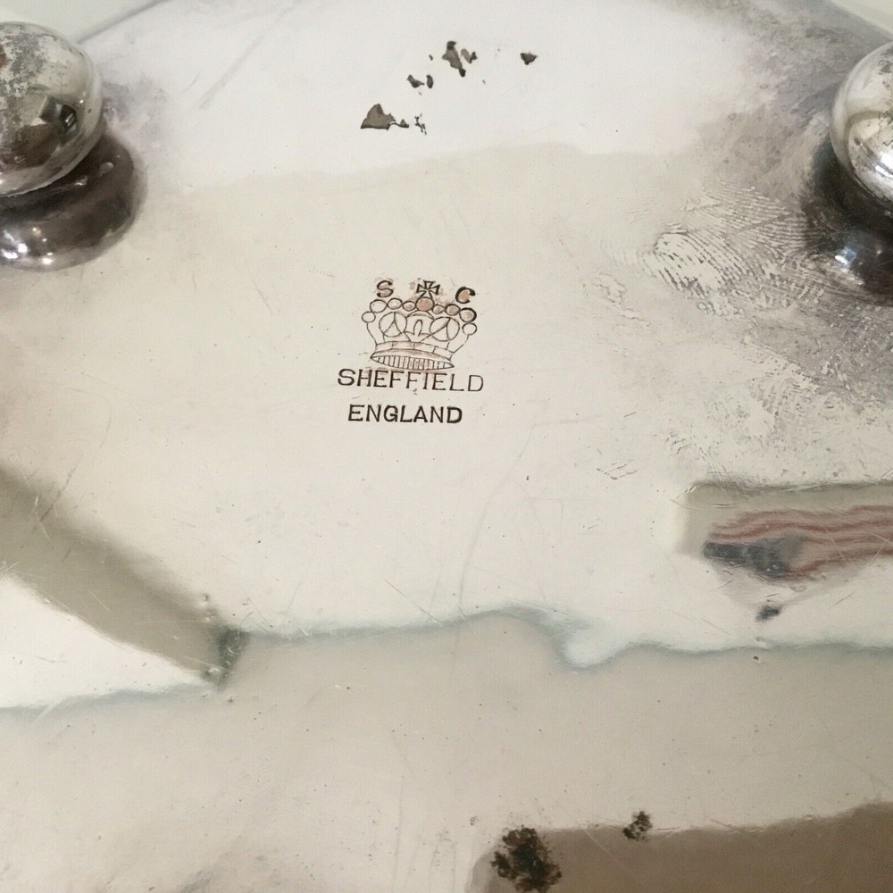 Estate Silverplate Covered Server Bowl/Dish/w insert Sheffield England