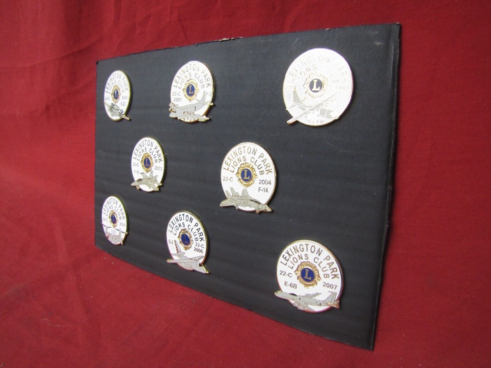 8 Assorted Enamel Naval Airplane Aviation Button Pin Pinbacks #2
