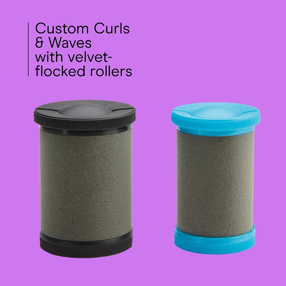 Custom Curls & Waves Rollers, 12 Multi-Size Ceramic Rollers with Clips