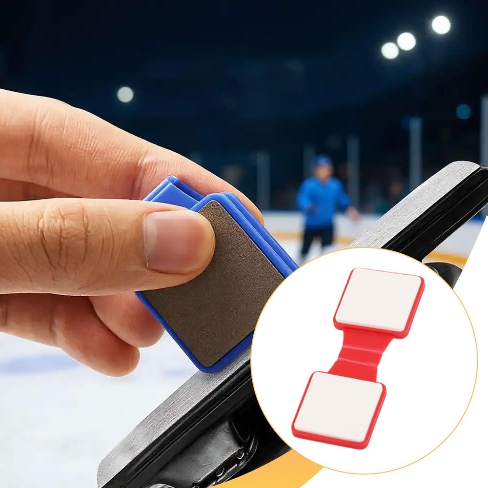Ice Skate Sharpener Sharpening Tool Gift Grind Versatile Whetstone Double Sided