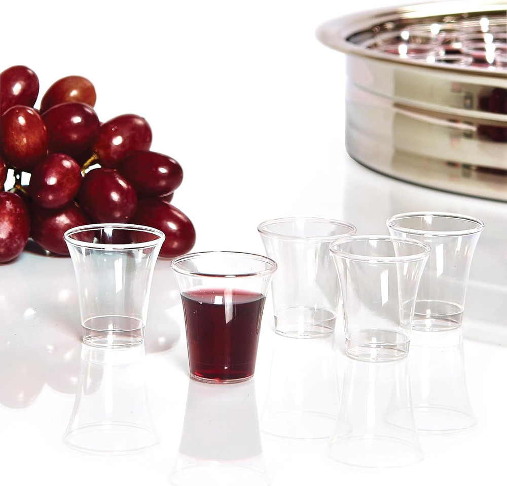 Plastic, Disposable, Recyclable Communion Cups, 6000 Count