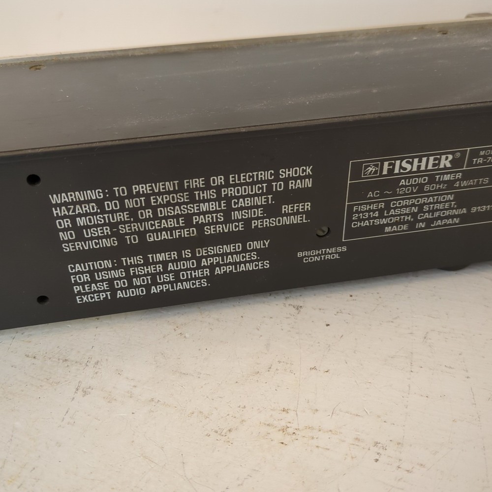 Fisher Audio Timer Mount Rack Model TR-7000