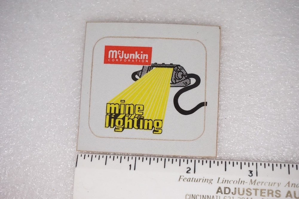 McJunkin Decal Sticker Mine Lighting Hard Hat Mining